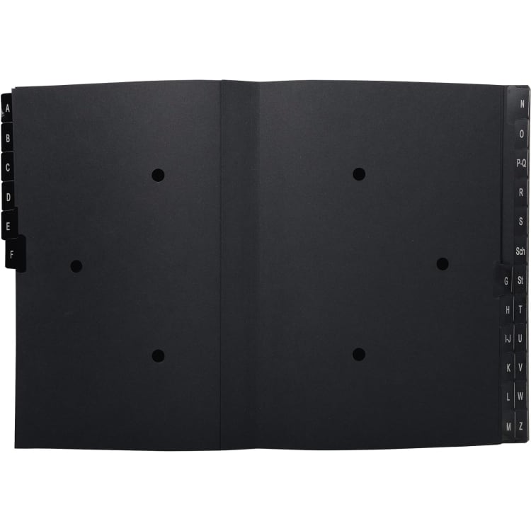 Soennecken oeco desk sorter A-Z 24-part black