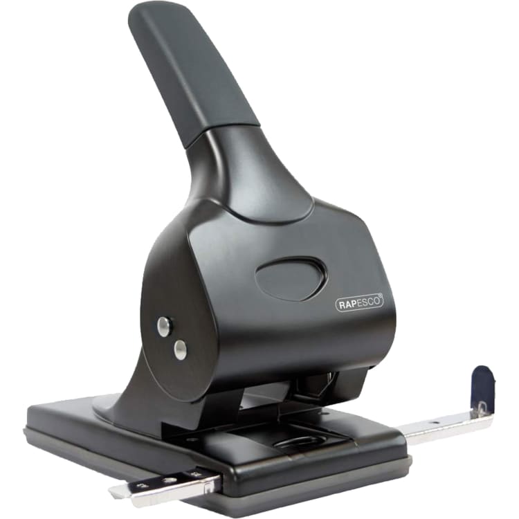 Rapesco hole punch ALU-65 65 sheets stop rail black