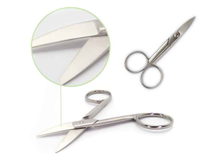 Oscident Schere für Folien, klein gebogene Schneidespitze