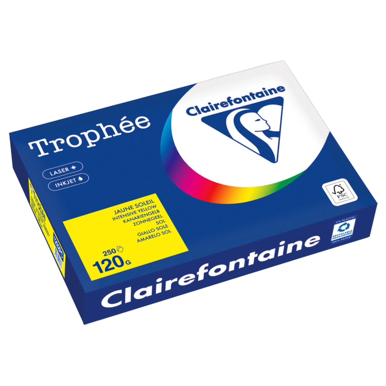 Clairefontaine copy paper A4 120 g 250 sheets canary yellow
