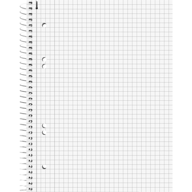 Brunnen notepad A5 squared 80 sheets red
