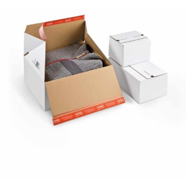 ColomPac shipping box Premium self-adhesive Blitzboden white