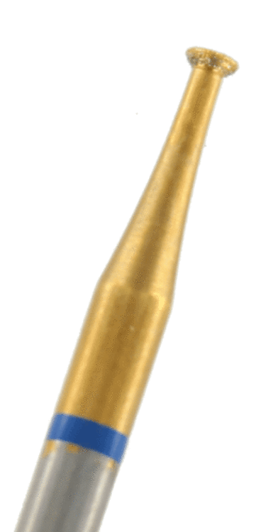 GOLD-Diamant umgek. Kegel Körnung: Blau (standard, 1 Packung á 5 Stück)