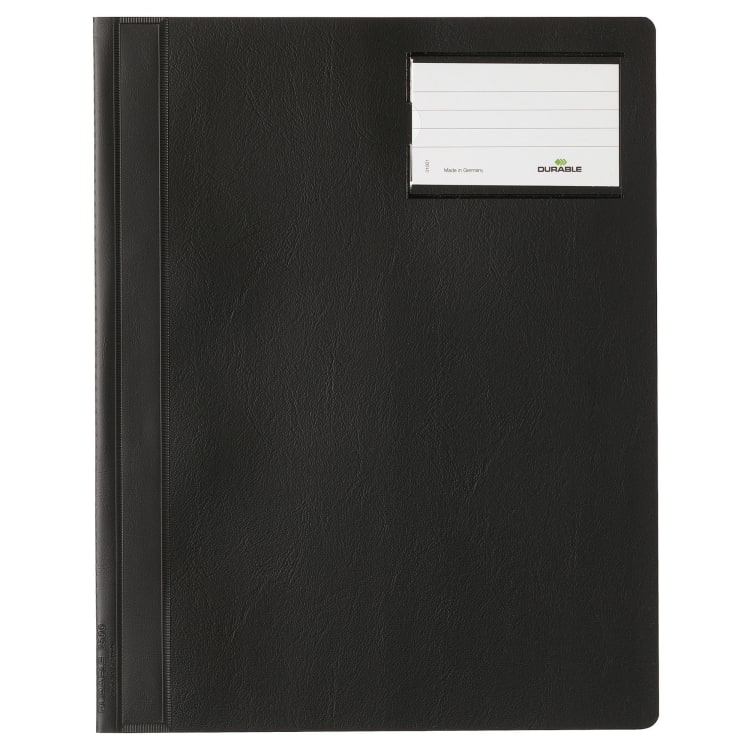 Durable flat file A4 polyethylene black
