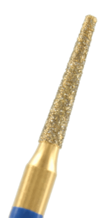 GOLD-Diamant konisch flach Körnung: Blau (standard, 1 Packung á 5 Stück)