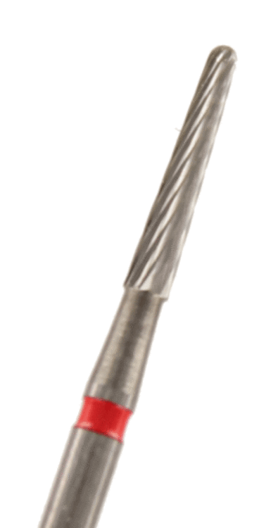 Hartmetall Finierer konisch rund Verzahnung: 8 Schneiden (standard, 1 Packung á 5 Stück)