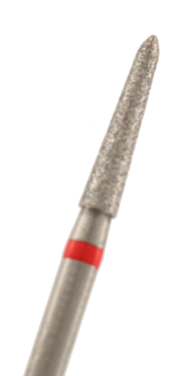 Diamant Torpedo konisch Körnung: Rot (fein, 1 Packung á 5 Stück)