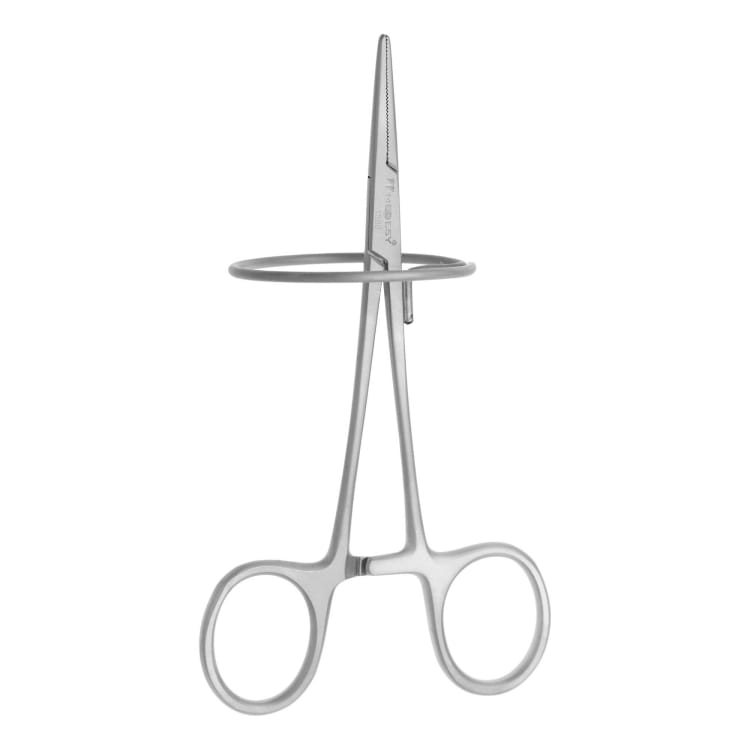 Crown holding forceps with ring 12.5 cm