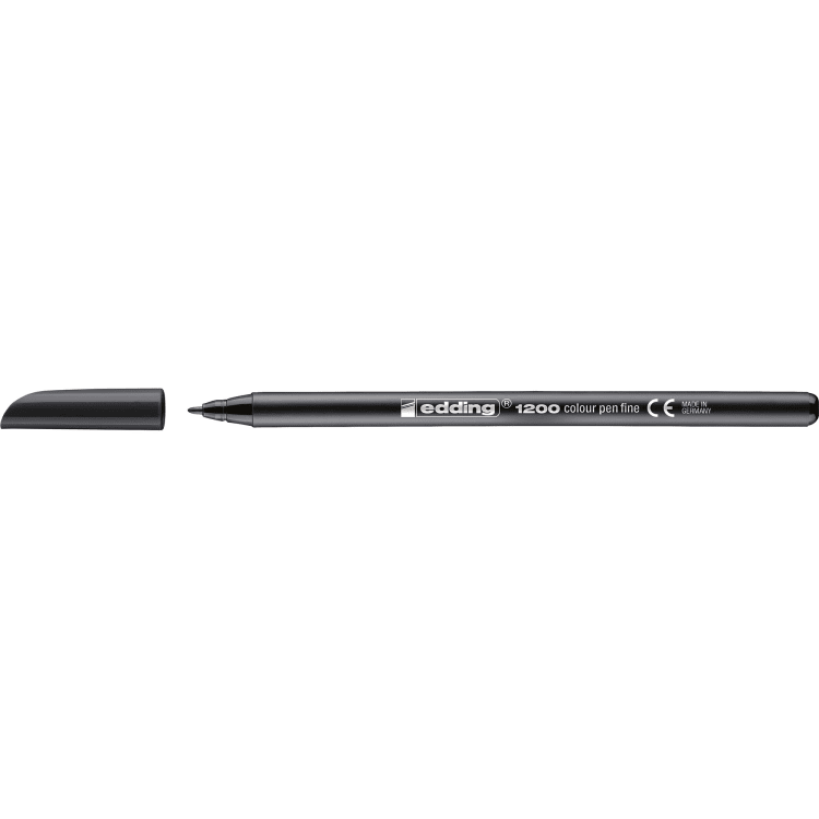 edding fibre-tip pen 1200 colourpen black