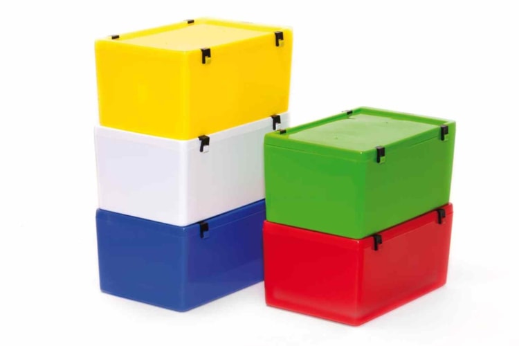 SPEIKO Labor-Container Gr. 3 With Deckel Red