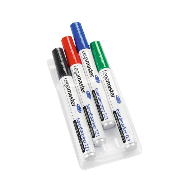 Legamaster whiteboard marker TZ1 1.5-3 mm 4 pieces coloured assorted