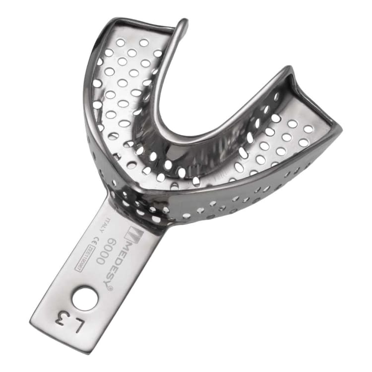 Impression tray, Rim-Lock, perforated, L3, lower jaw S