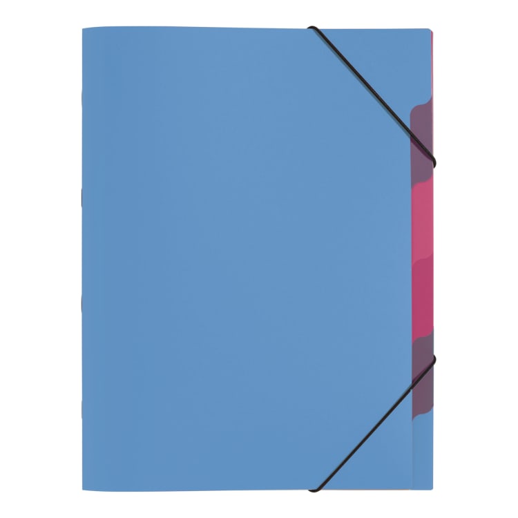 Pagna sorting folder Funky School A4 5 compartments PP light blue