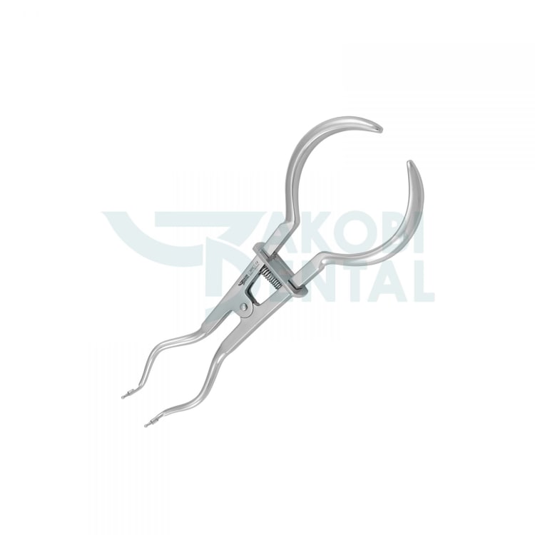 Rubber Dam Forceps RDF4B Brewer, incl. Spring & Lock, total length 175mm, stainless steel
