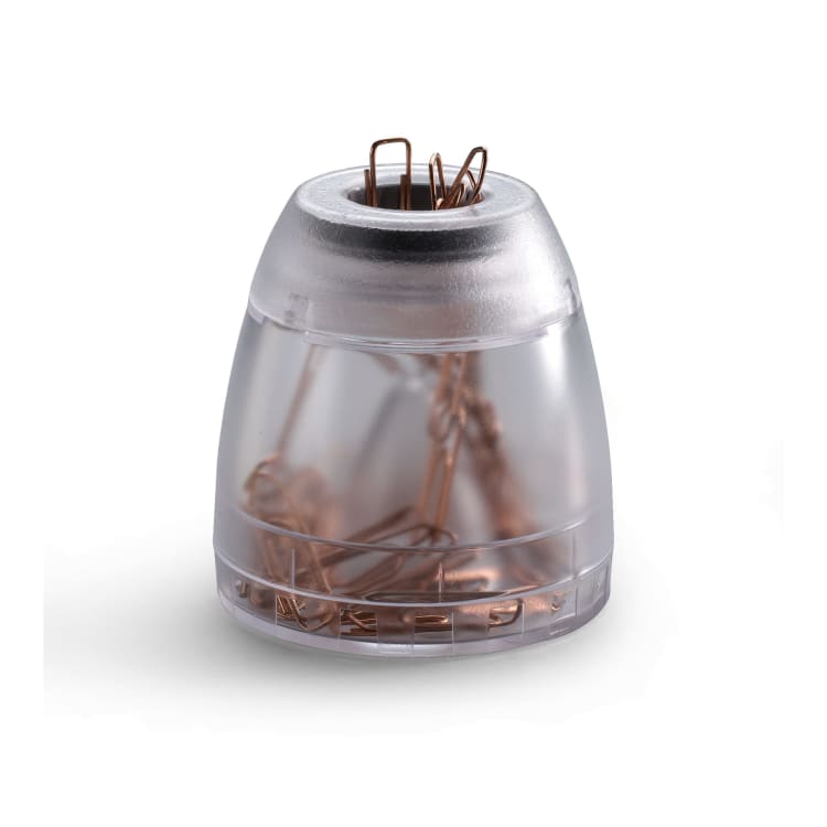 Durable paper clip dispenser TREND transparent