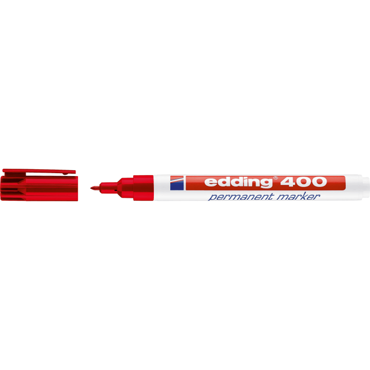 edding Permanentmarker 400 1 mm Rundspitze nachfüllbar rot