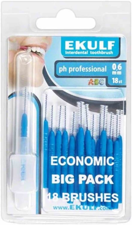 EKULF Interdental Brushes Ph Professional Blue, 0,6mm