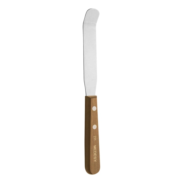 Plaster spatula curved, rigid, length: 20.0 cm