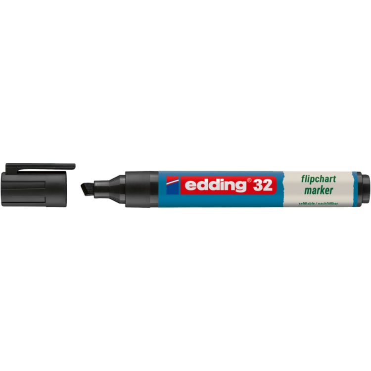 edding flipchart marker 32 1-5 mm chisel tip black