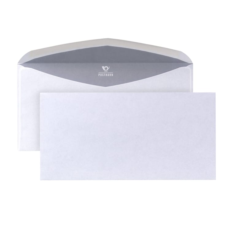 Posthorn envelope DL 75 g without window gummed 1,000 pieces white