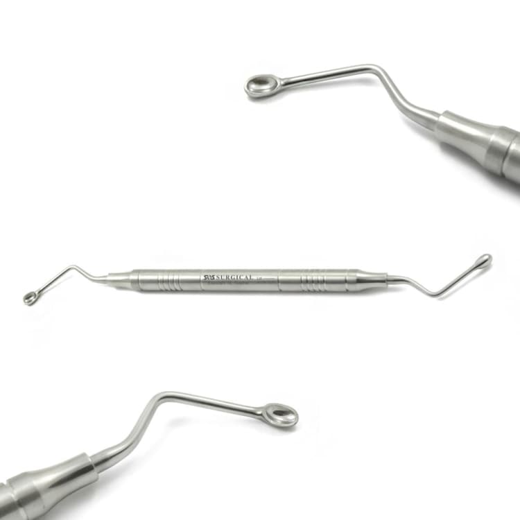 Sharp Spoon Excavator, Handle Ø 8 mm, Fig. 4