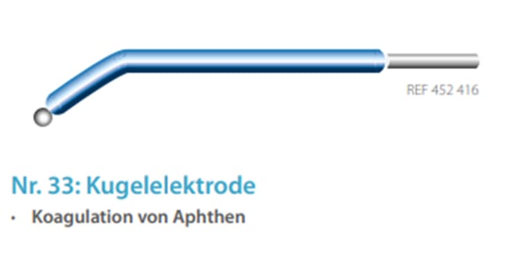 Elektrode HF Multi-Tip Nr. 33 blau