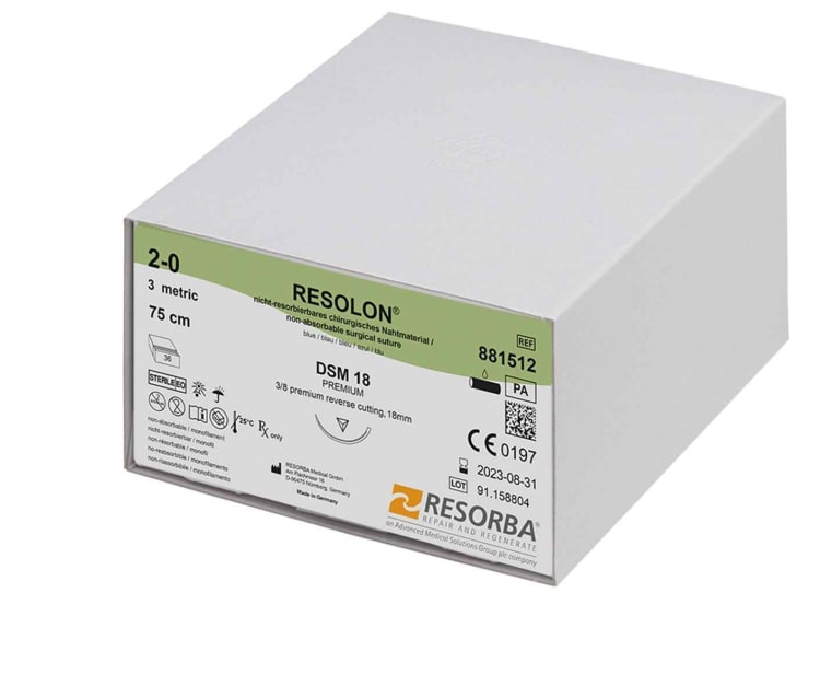 Resolon Monofil blau 3/0 DS21 3Dtz