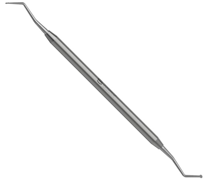 Retraktionsfadenstopfer, tellerform