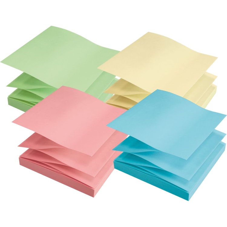 Soennecken Z-Notes oeco sticky notes 75x75 mm 100 sheets 12 pieces assorted