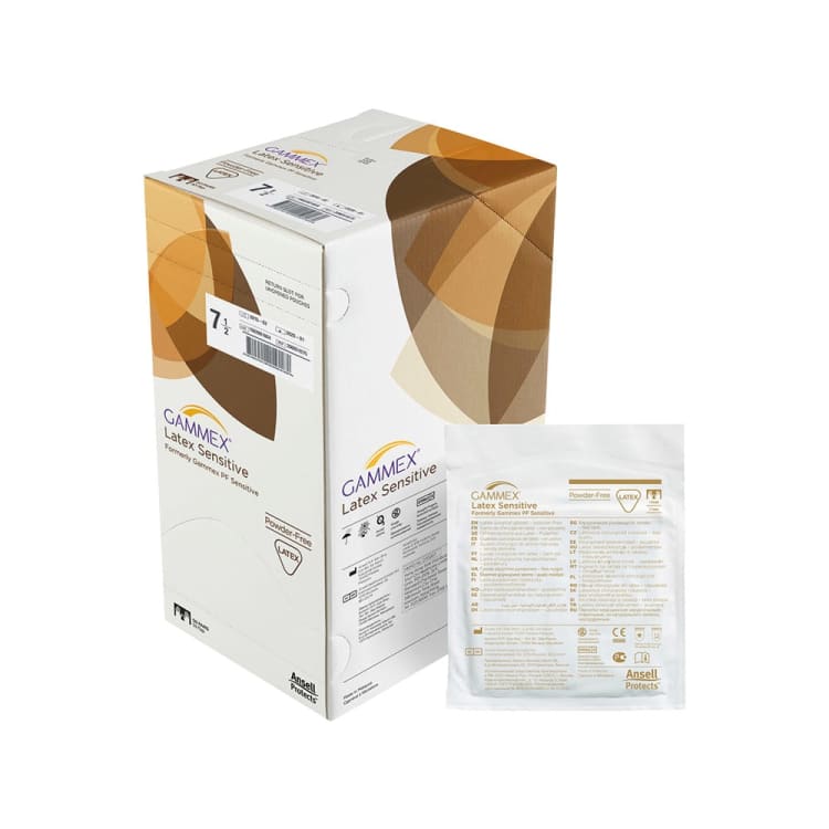 Ansell Gammex Latex Sensitive sterile puderfreie Handschuhe (50 Paar)