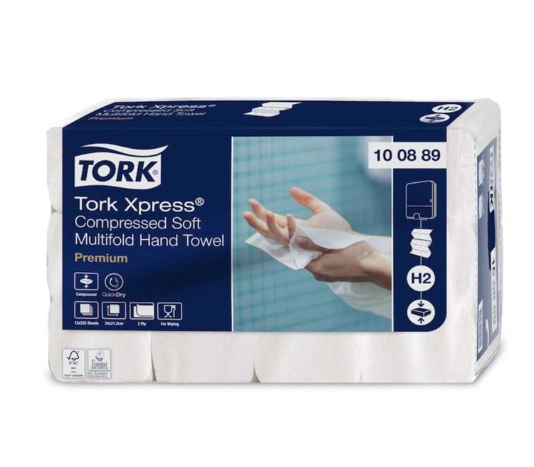 Tork Express MF H2 weiß 2-lg 12x225St