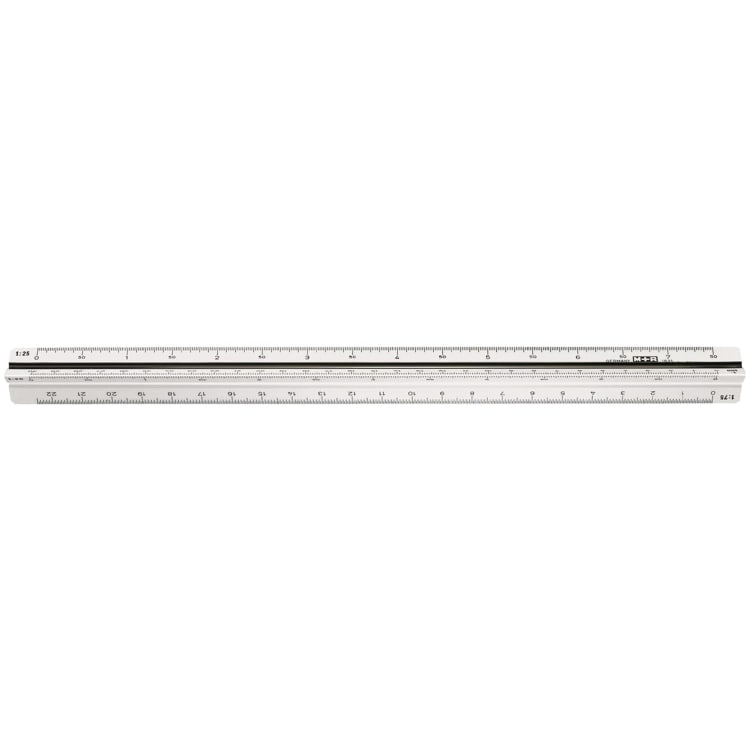 M+R triangular scale ruler architect 1 30 cm