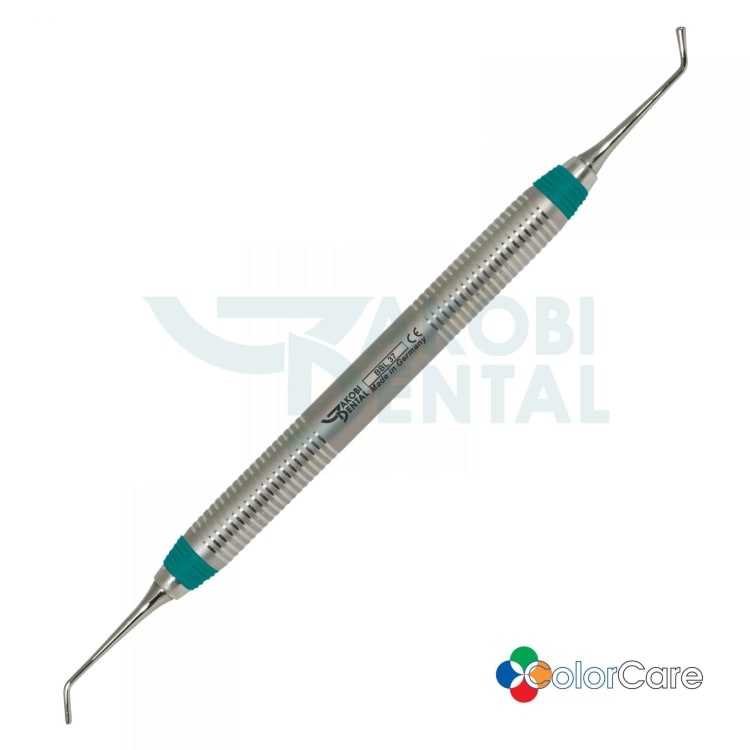 Burnisher BBL 3 Ladmore, ColorCare handle # 7, Colour: green, stainless steel