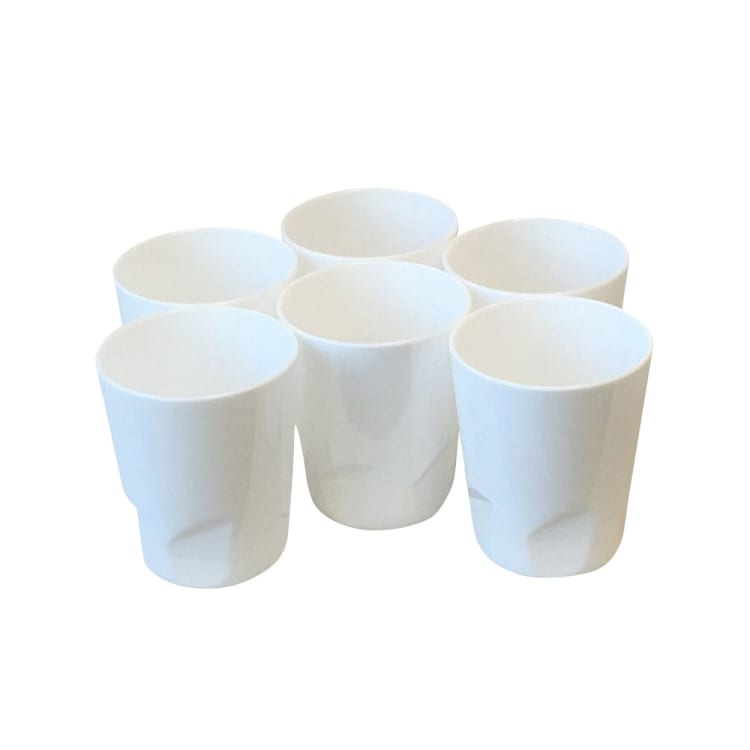 Mundspülbecher color hellgelb Kusto 6St