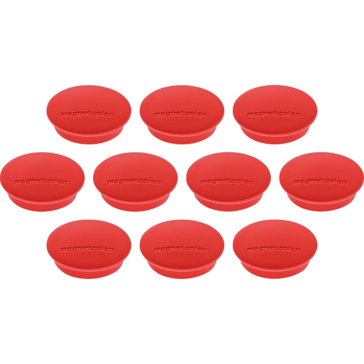 magnetoplan magnet Discofix Junior 34 mm 10 pieces red