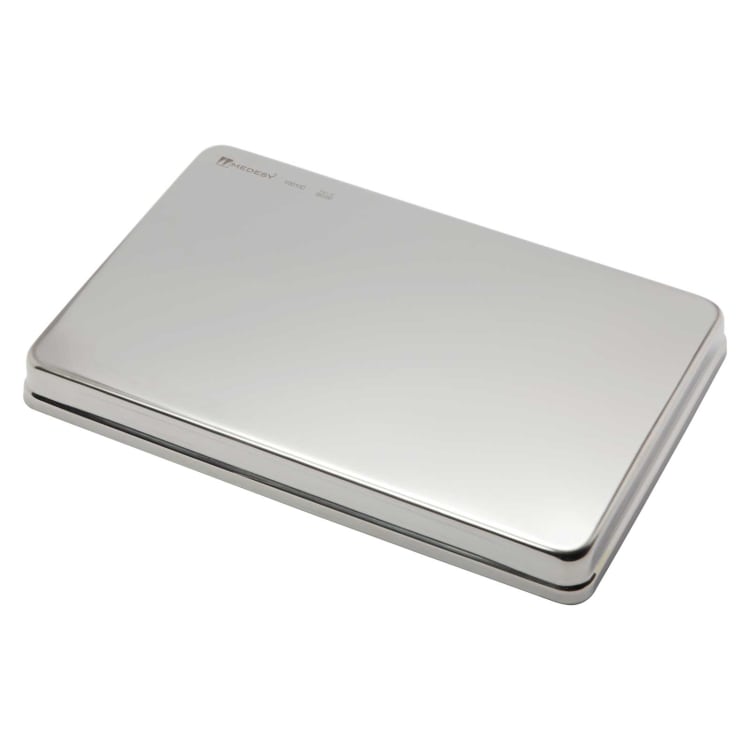 Lid for standard tray, unperforated, made of stainless steel, 290 x 190 x 30 mm