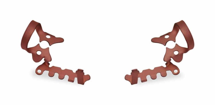 Kentzler Kaschner Dental Neue Hallerklammer Per Dr. Landenberger Red (TiN) - Shape 2AUL / 2AUR