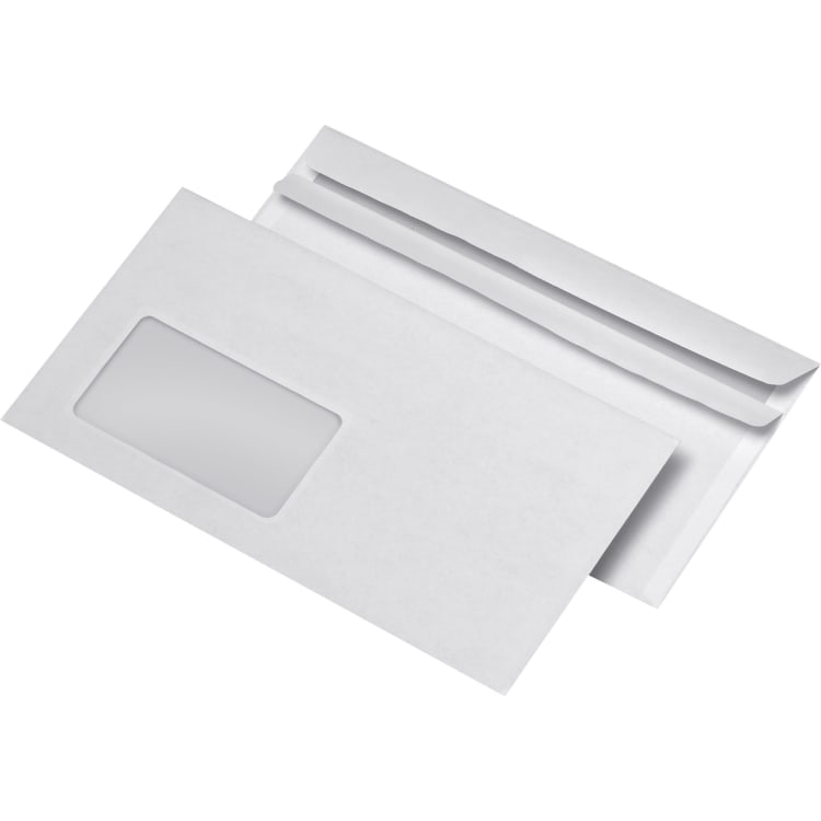 MAILmedia envelope 125x235 mm recycled with window self-adhesive 1,000 pieces grey