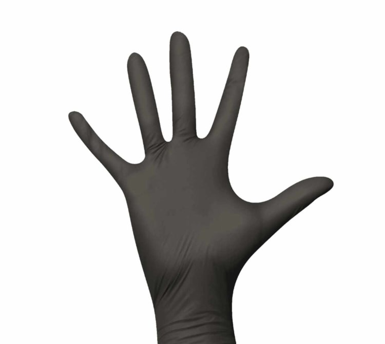 Euronda Monoart black nitrile gloves (100 pcs)