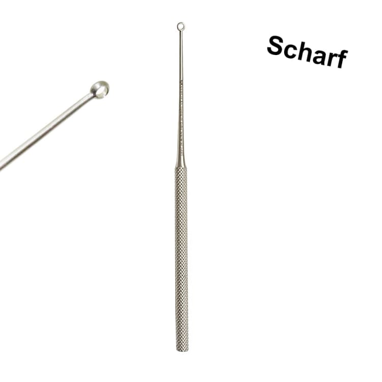 Buck Ear Curette, Sharp, Size = 14.5 cm, Fig. 3