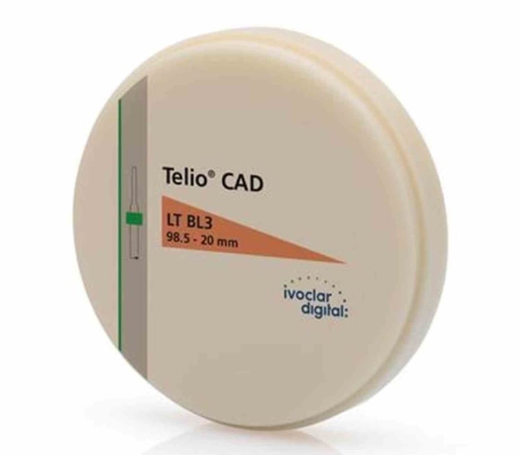 Ivoclar Telio® CAD Discs For PrograMill 98,5 x 20mm LT BL3