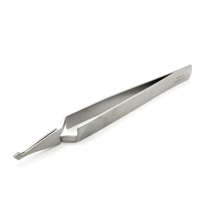 Bracket bonding tweezers