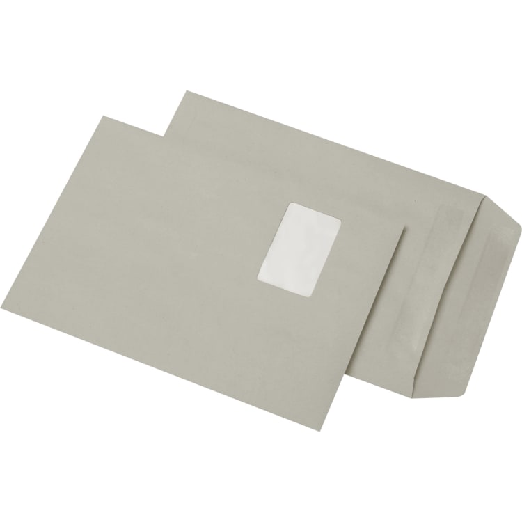 MAILmedia mailing bag C5 with window self-adhesive 500 pieces grey