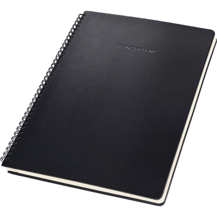 Sigel notepad Conceptum Hardcover A4 squared 80 g black