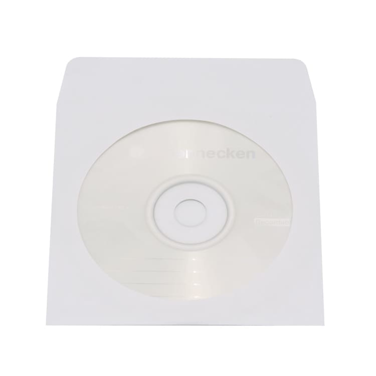 Soennecken CD/DVD sleeve 0 with window paper 100 pieces white