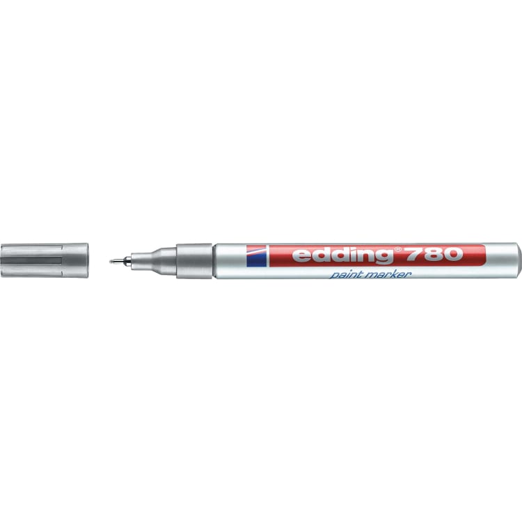 edding paint marker 780 0.8 mm bullet tip permanent silver