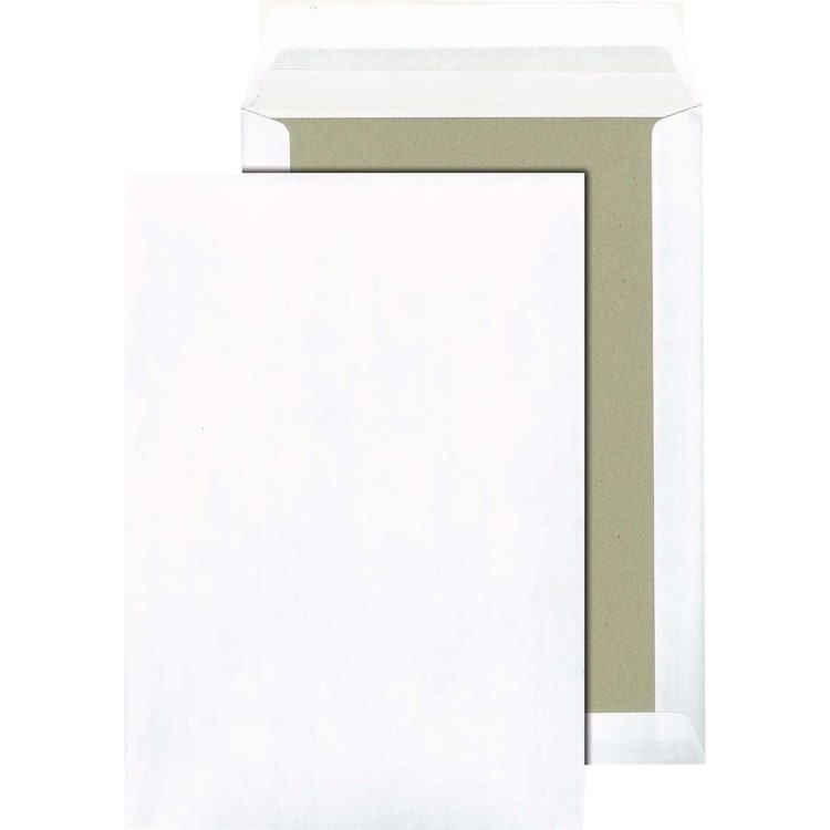 MAILmedia board-back envelope B4 120 g without window peel & seal 100 pieces white