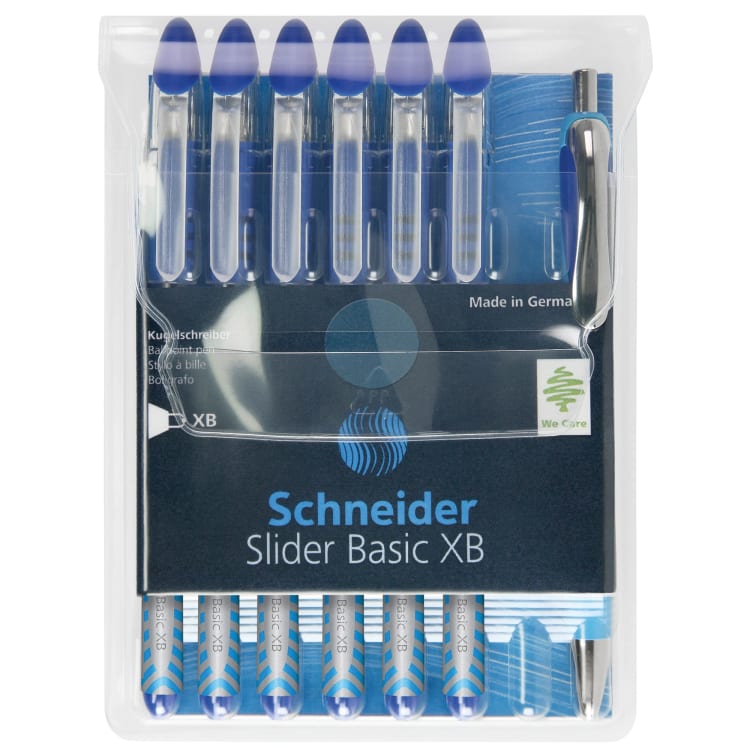 Schneider ballpoint pen Slider XB 6 pieces blue