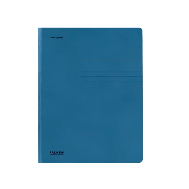 Falken legal folder A4 3 flaps cardboard blue