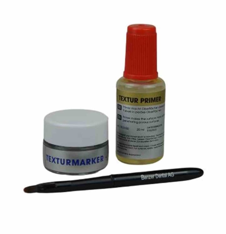 Texturmarker silber + Primer Set